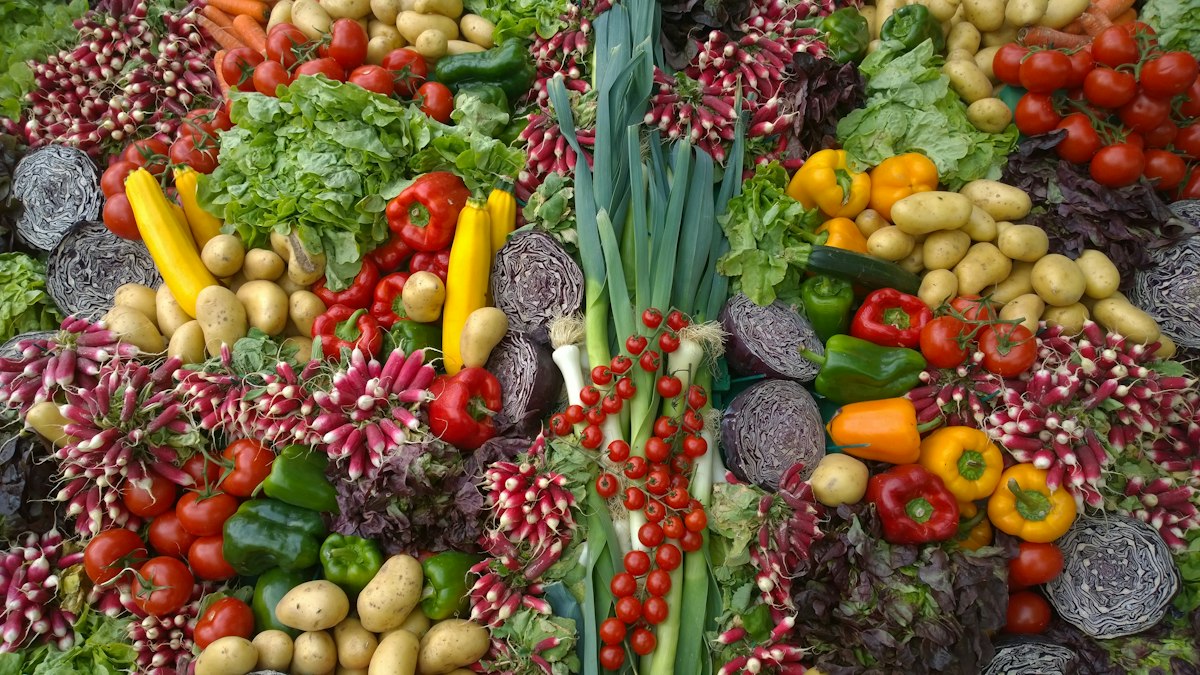 Rote Beeren und Früchte